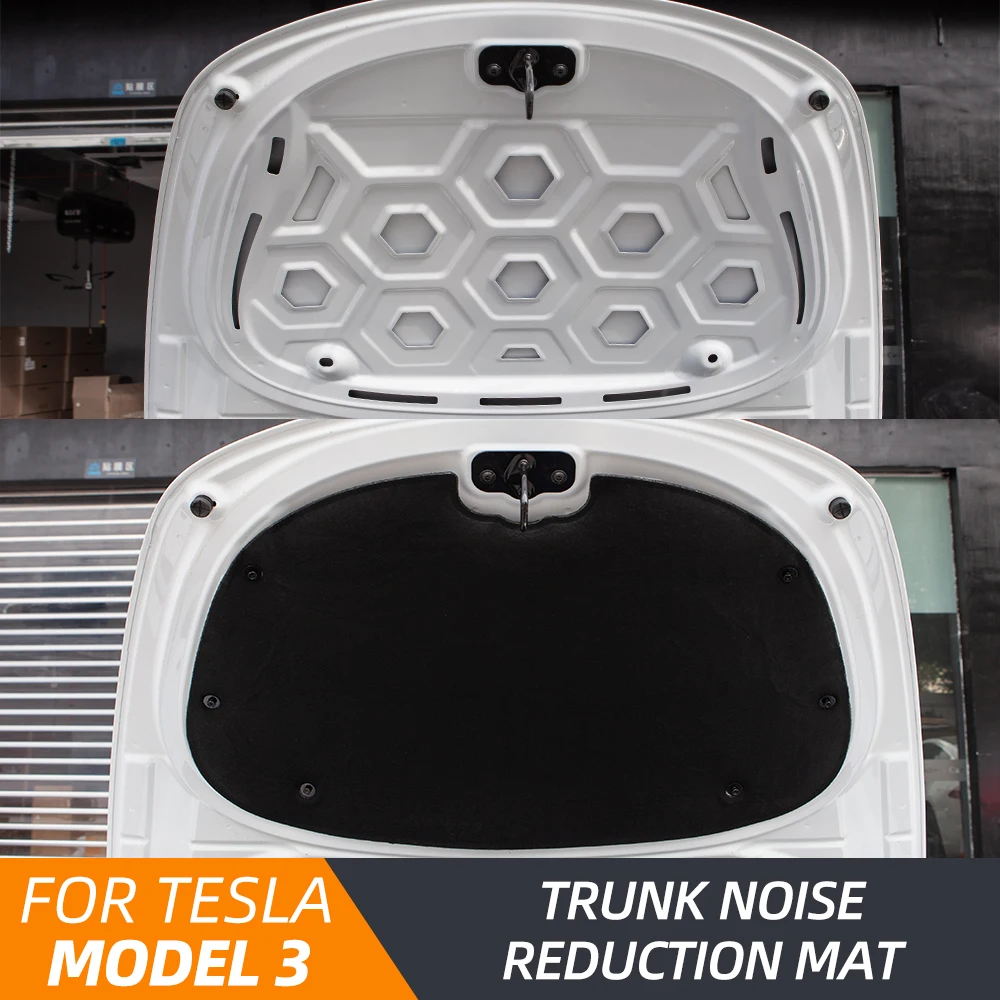 

Model3 Front Trunk Soundproof Cotton For Tesla Model 3 2022 Accessories Sound Insulation Shock Plate Hood Protective Pad