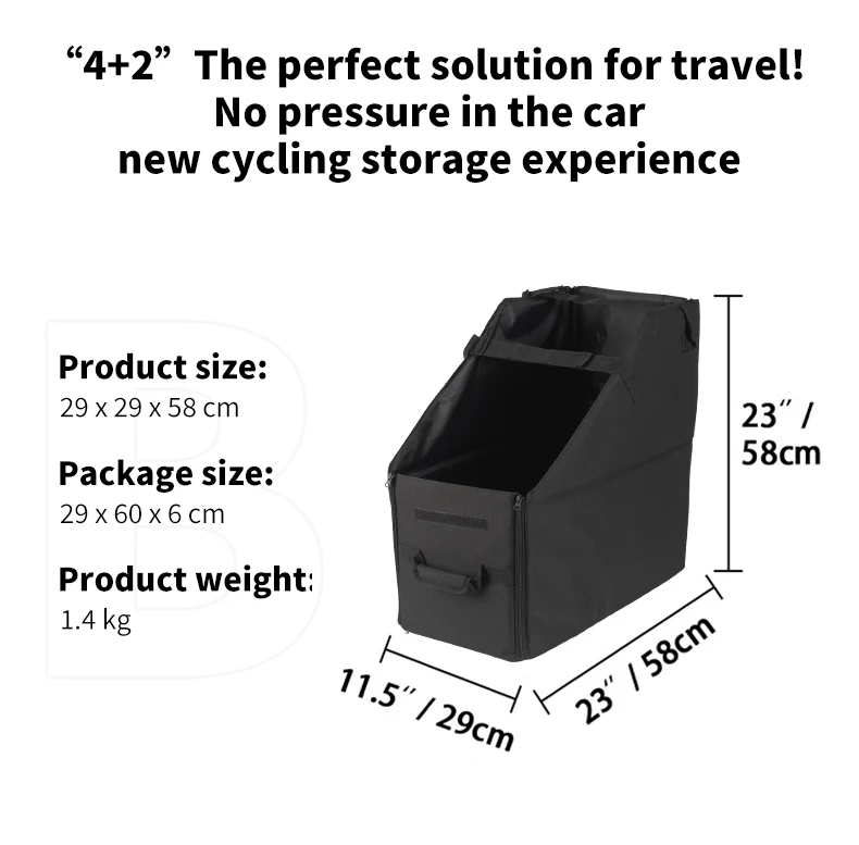 RRSKIT faltbare Fahrradladetasche für Brompton 14-16 Zoll für Dahon Ruhm 18-22 Zoll Fahrrad staubdichte wasserdichte Aufbewahrungstasche – Detail 10