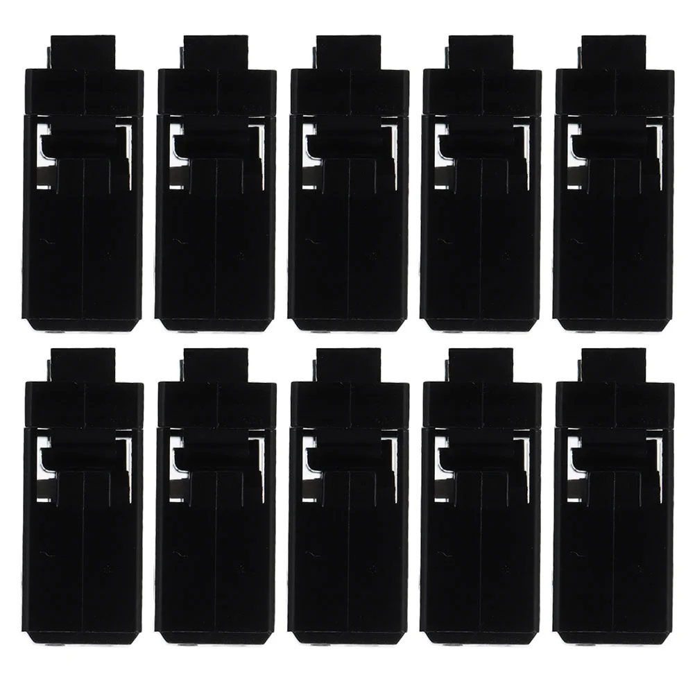 

10 Pcs Trashcan with Lid Switch Lock Garbage Household Waste Bin Clip Latches Button Buckles Repair Tools Black Press Office