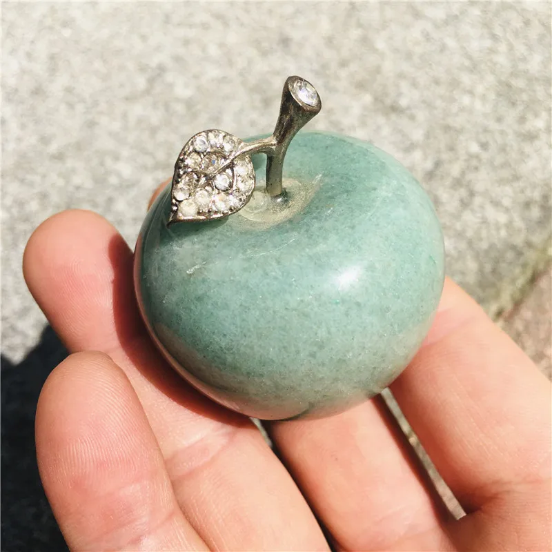 50mm natural crystal Donglin Jade Apple home decoration