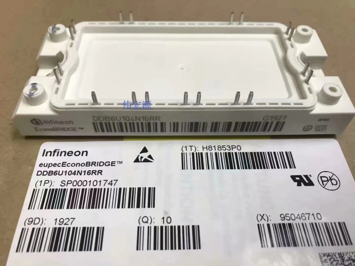 Diodo rectificador de puente DDB6U104N16RR Original nuevo, módulo 105A, 1600V(RRM)