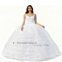 2025 nuevo crinolina enagua ultra esponjosa de 10 aros y 1 capa para vestido de novia enagua nupcial