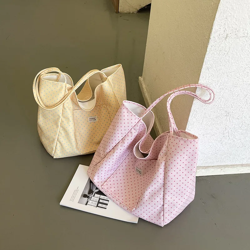 

New Women's Shoulder Bag Fashionable High Quality Handheld Storage Bag Solid Color Versatile Multi Functional Girl Shopping Bag