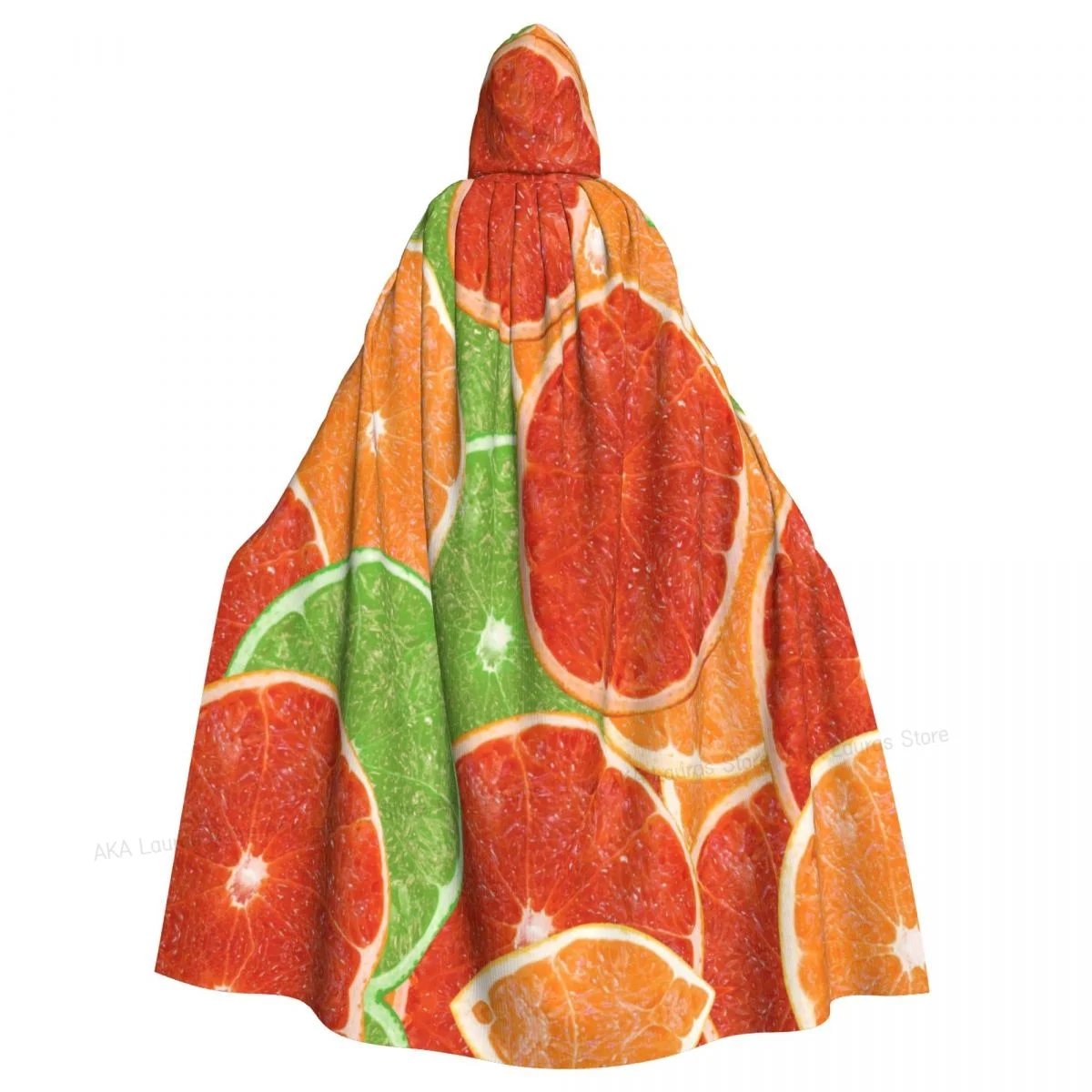 

Adult Vampire Cape Hooded Robe Halloween Oranges Cloak Full Length Cosplay