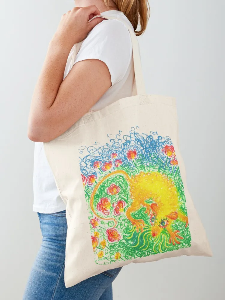 

curly lady Tote Bag Beach bag Women's handbag Gift bag