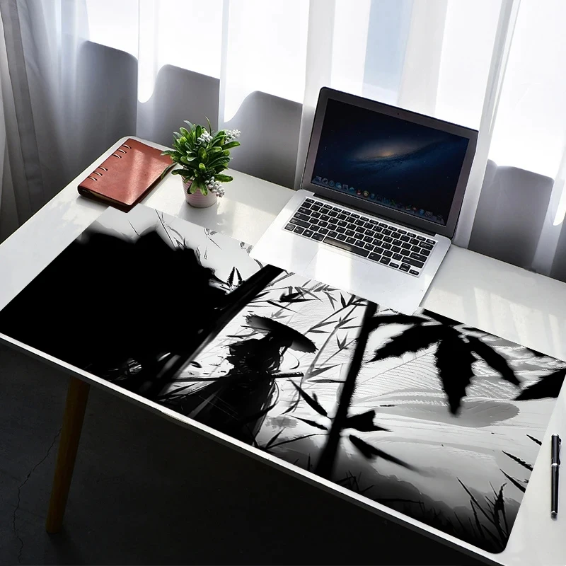 

Mouse Pad PC Non Slip Rubber Mousepad Laptop Gamer Cabinet HD Keyboard Pad Office Computer Gaming Samurai Warrior Desk Mouse Mat