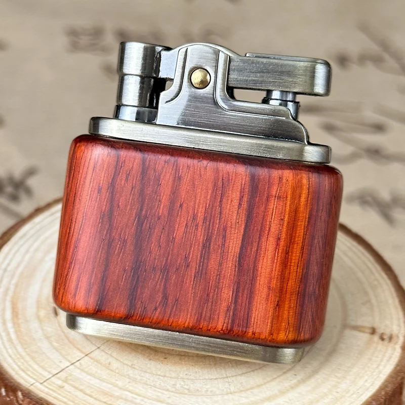 ZORRO Retro Kerosene Lighter Oil Gasoline Wood Metal Lighter Grinding Wheel Brass Core Cigarette Lighter Gadget Collection Gift