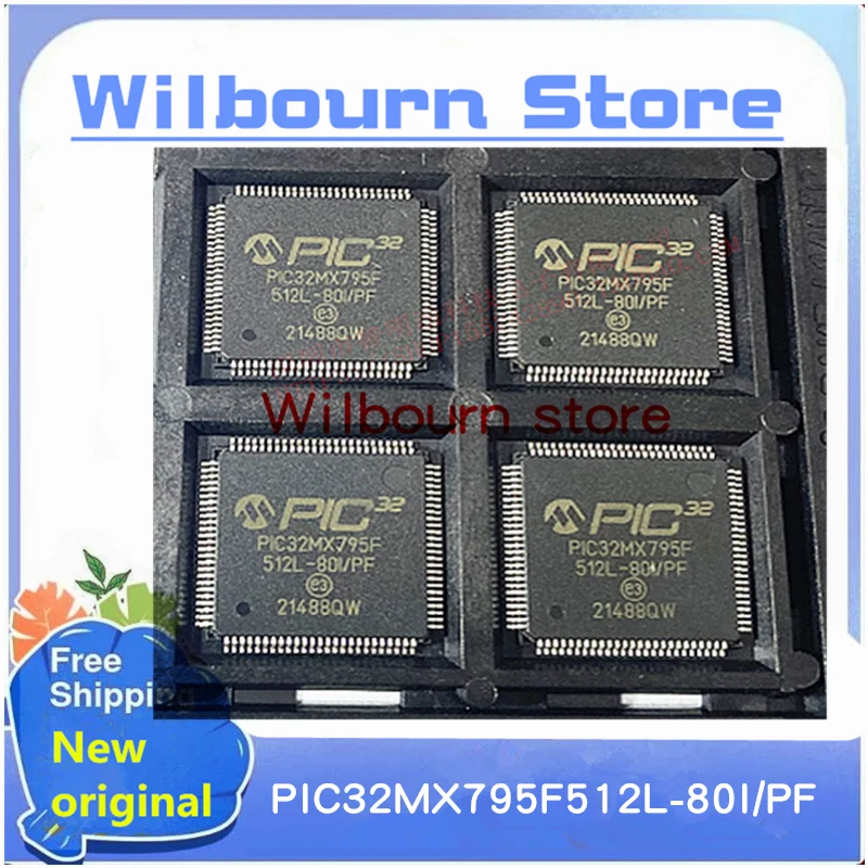 1PCS/LOT PIC32MX795F512L-80I/PF PIC32MX795F 512L-80I/PF TQFP100 100% New original