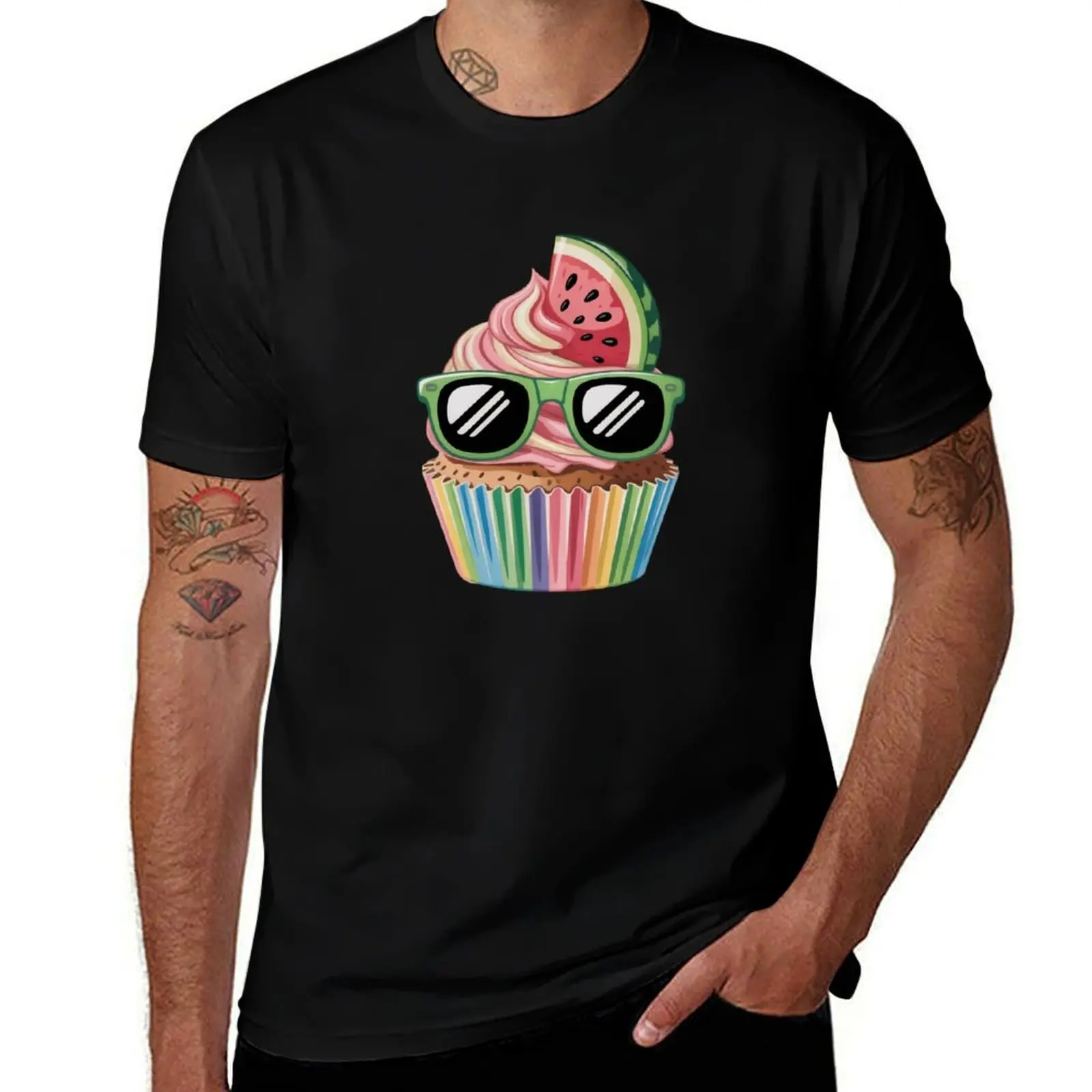 

summer cupcake T-Shirt quick-drying Funny t-shirts shirts graphic tees customizeds mens shirts graphic tee
