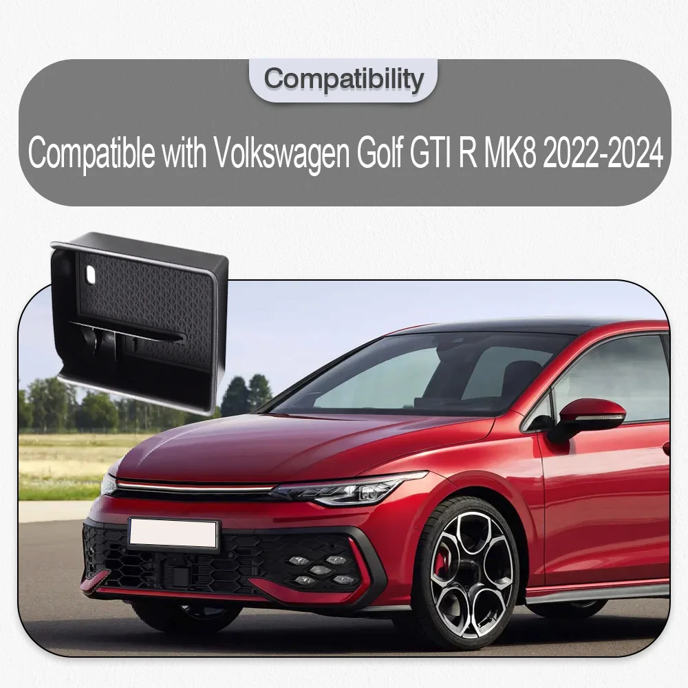 

For Volkswagen Golf GTI R MK8 2022 2023 2024 Car Center Console Armrest Box Central Control Organizer Tray Accessories