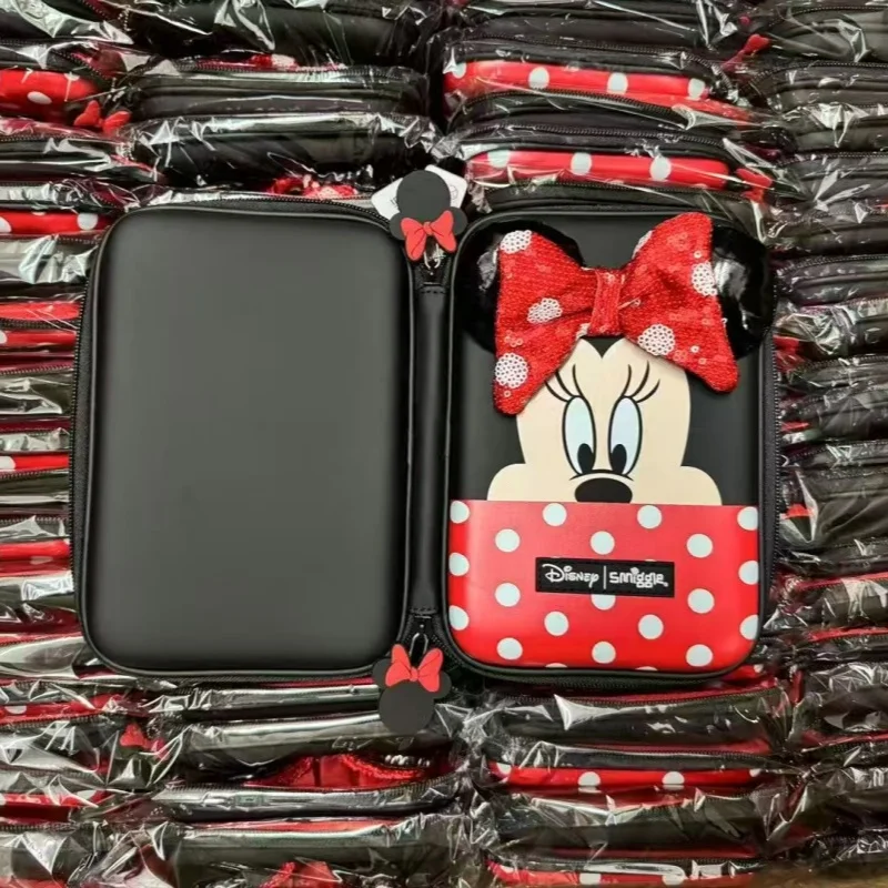 New Australia Smiggle Minnie Mouse 3D Pencil Case Large-capacity Cute Pencil Case For Students Stationery Box Anime Merchandise