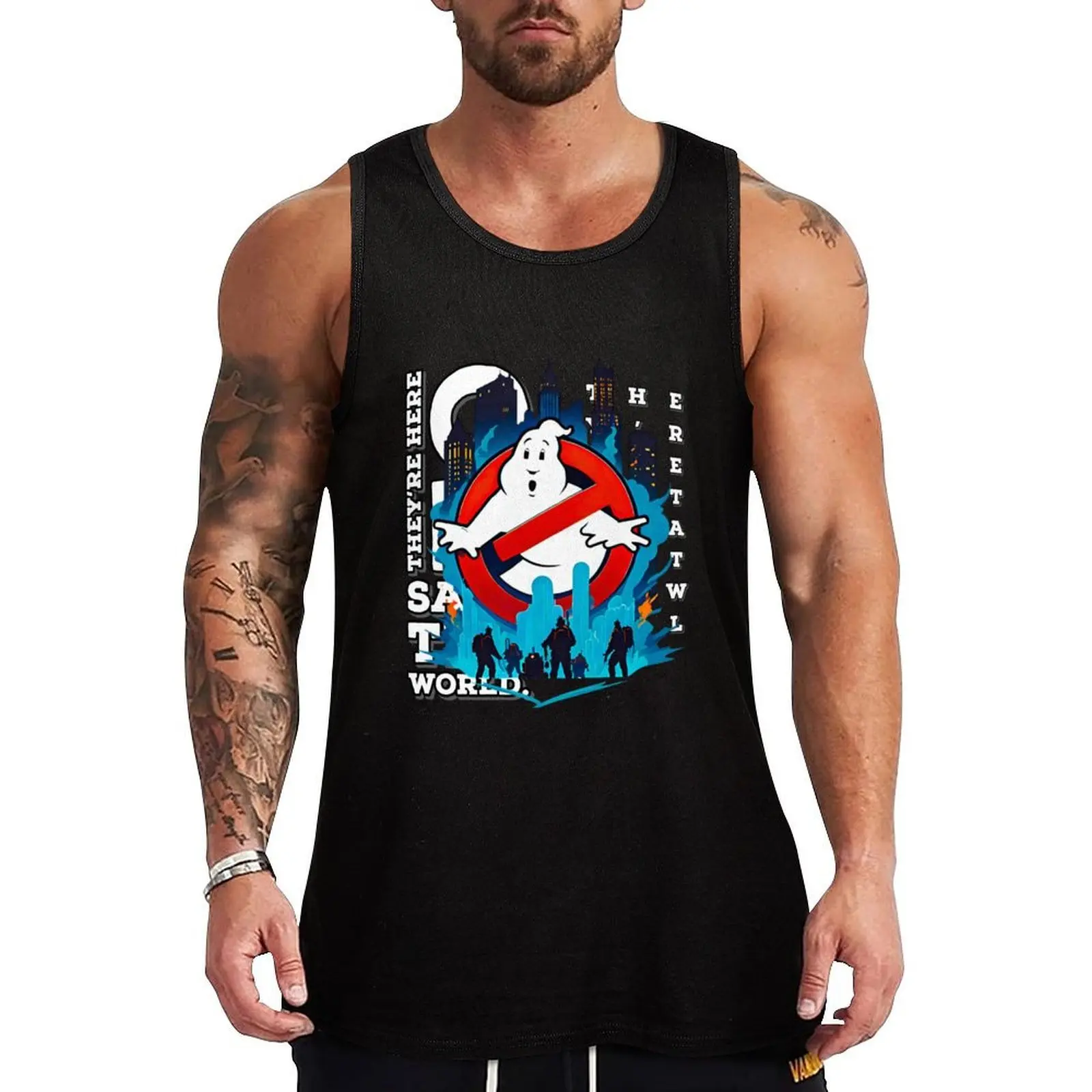

Ghostbusters 2 Tank Top T-shirt male t-shirt for men sleeveless gym shirt man fitness gym clothes for man