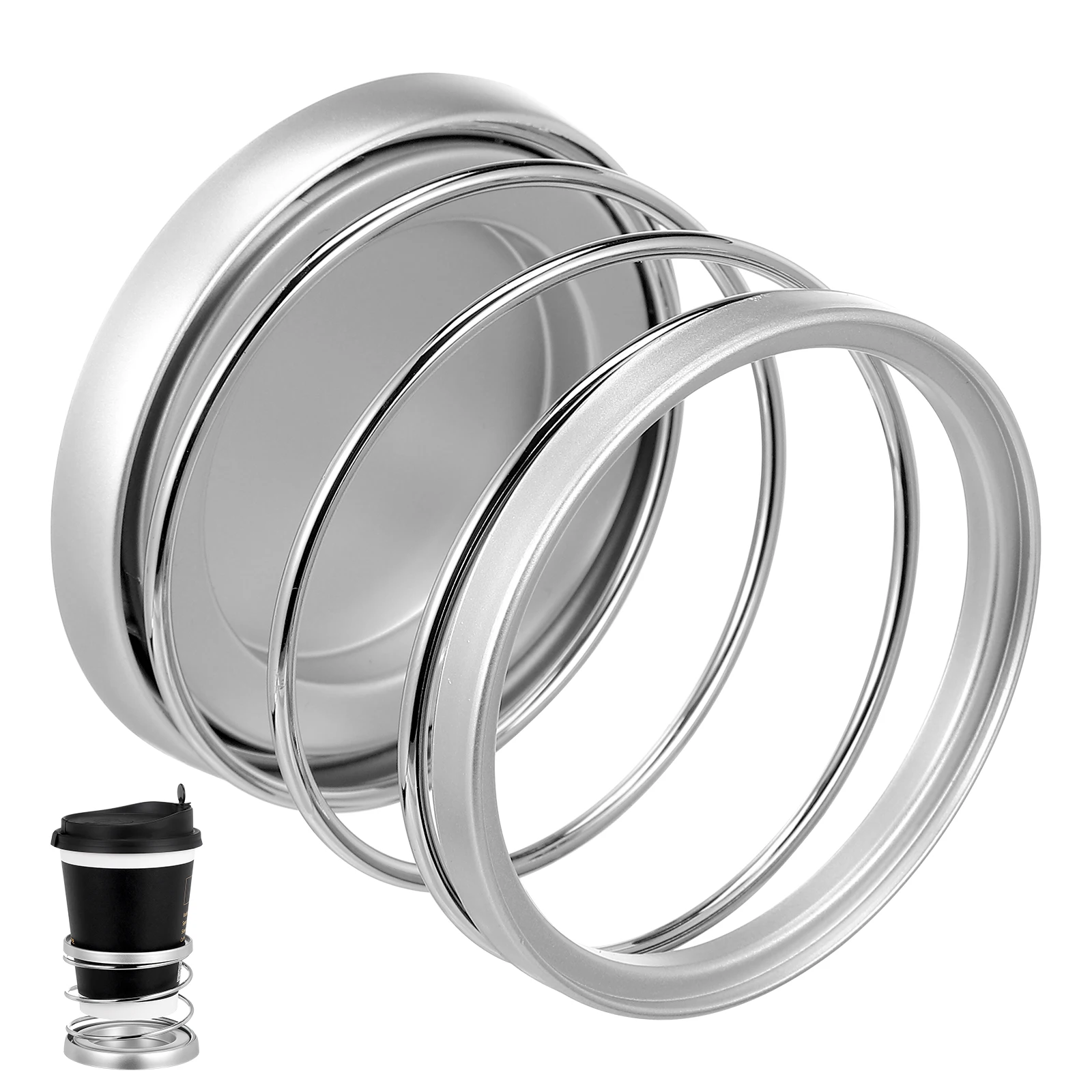 

Spring Wire Car Cup Holder Self-Adhesive Folding Drink Holder Dashboard Organizer for Bottles Phones Keys Car Accessories