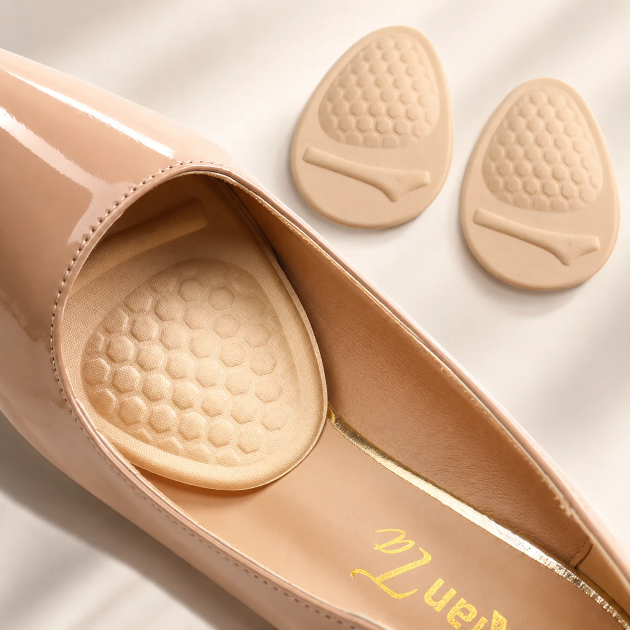 Soft Sponge Forefoot Pads Anti-Slip Self-Adhesive Cushion Inserts for Women High Heels Sandals Shock Absorption