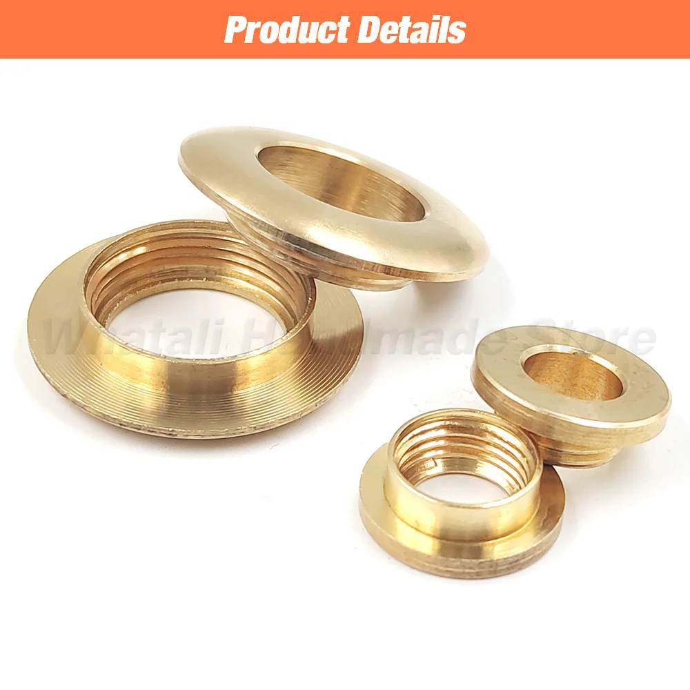 2pcs Solid Brass Screw Back Eyelets With Screws For Leather Crafts Accessory For Bag Garment Shoe Clothes Jeans Decoration