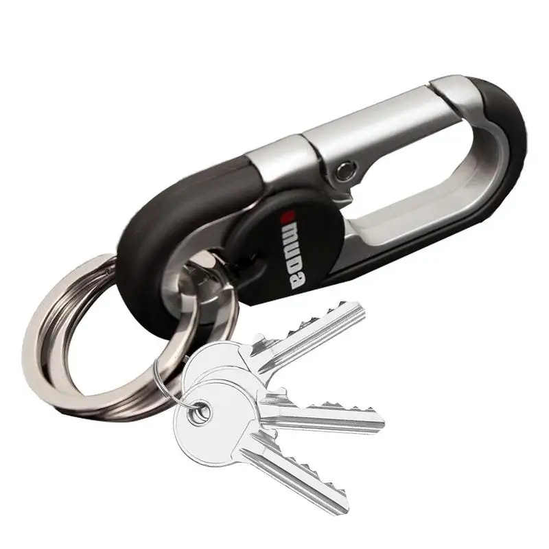 Key Carabiner Double Rings Key Rings Carabiner For Car Keys Easy Using And Disassemble Mini Outdoor Tools For Women Men Boys