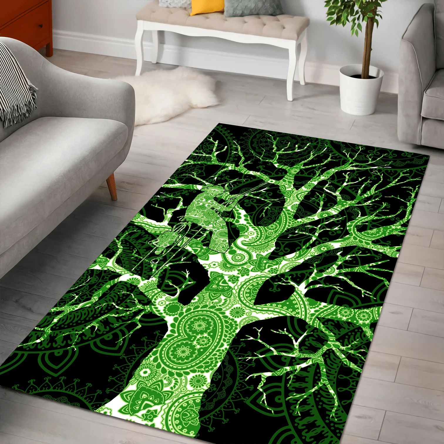 Premium 3D All Over Printed Arborist Logger Lumberjack Rug Mei Area Rug Non-slip Mat Dining Room Living Room Soft Bedroom Carpet