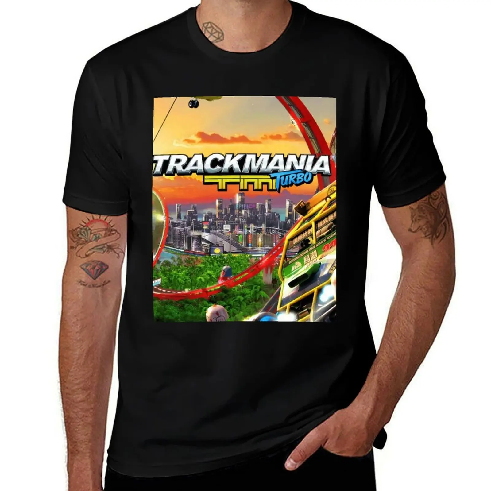 Turbo Trackmania T-Shirt Fashion Casual Short Sleeve Top