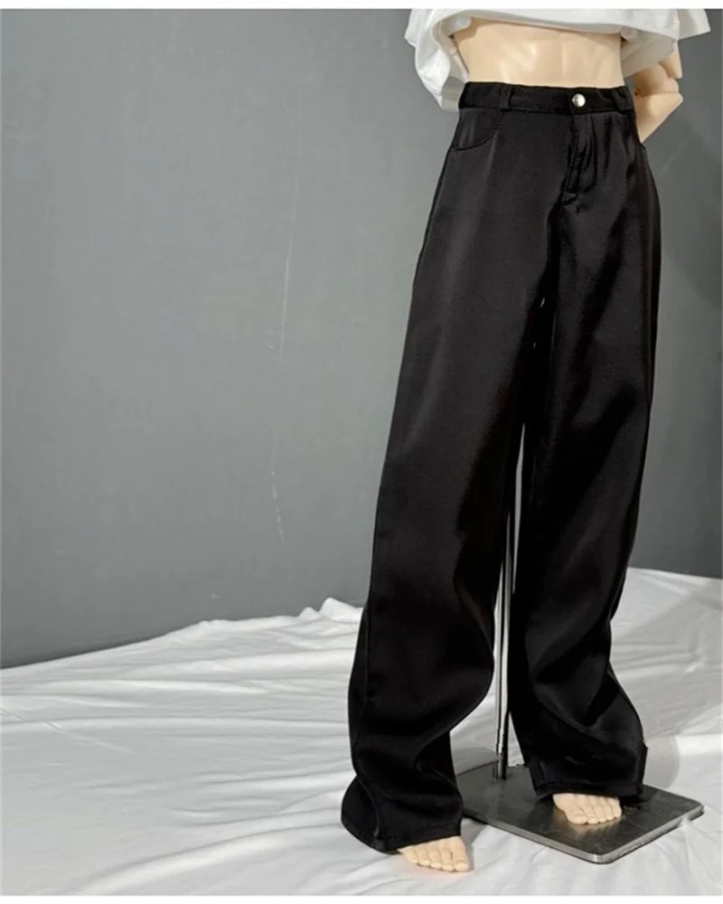 BJD = pantaloni da bambola adatti per 1/4 73 ID75 77 Zio taglia nuovi pantaloni larghi neri spessi lunghi fino al pavimento per pantaloni da uomo da indossare ogni giorno
