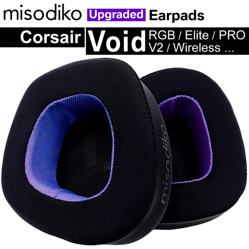 Imagen 1 del producto Misodiko-almohadillas de repuesto mejoradas para auriculares para juegos Corsair Void RGB Elite Pro