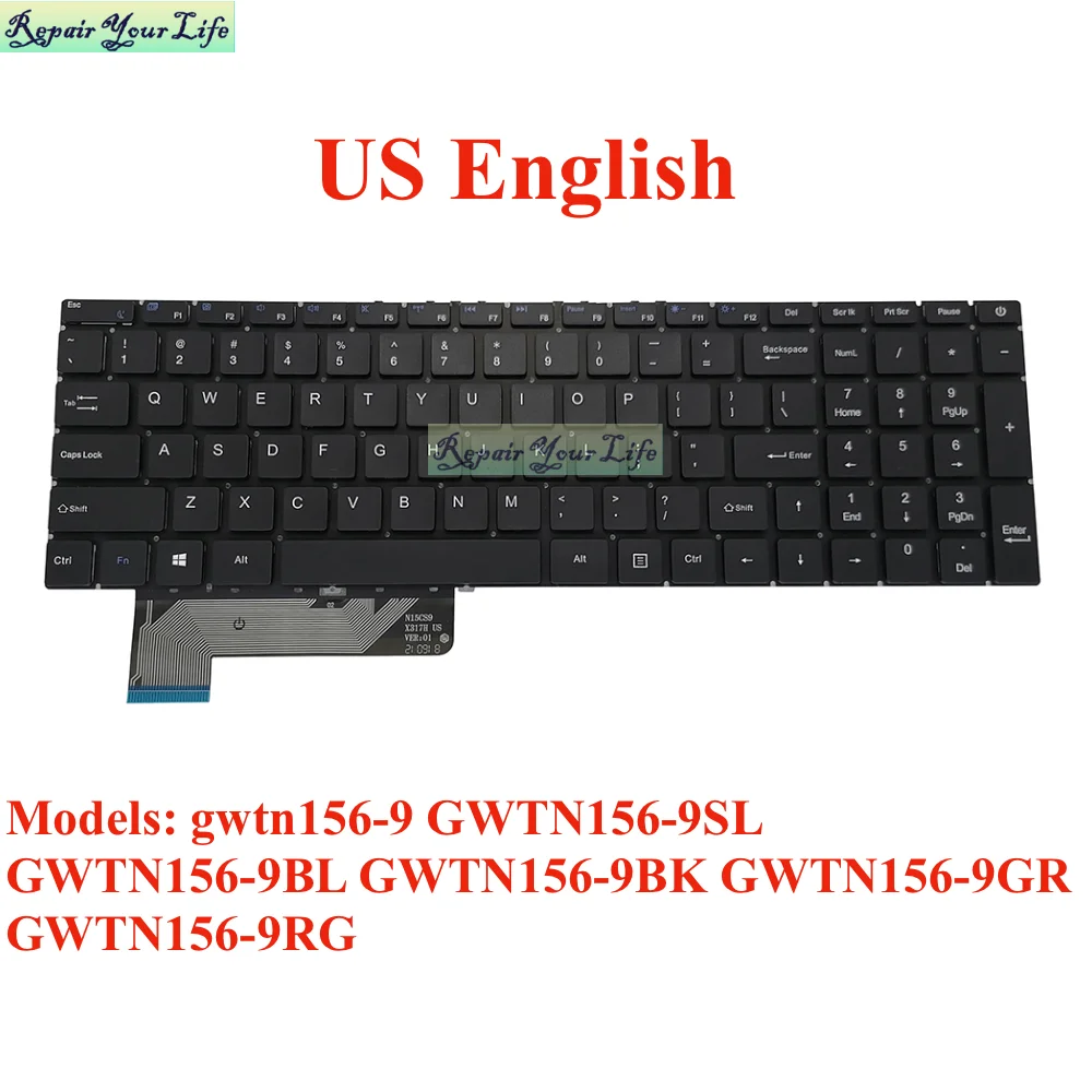 

GWTN156-9 US Keyboard for Gateway GWTN156-9SL GWTN156-9BL GWTN156-9BK GWTN156-9GR GWTN156-9RG Ultra Slim Notebook New