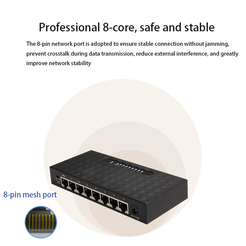 Multi-Function Ethernet Network Switch, Jogo Carregando Adaptador, Hub Gigabit Switch, Internet Splitter, Conversor