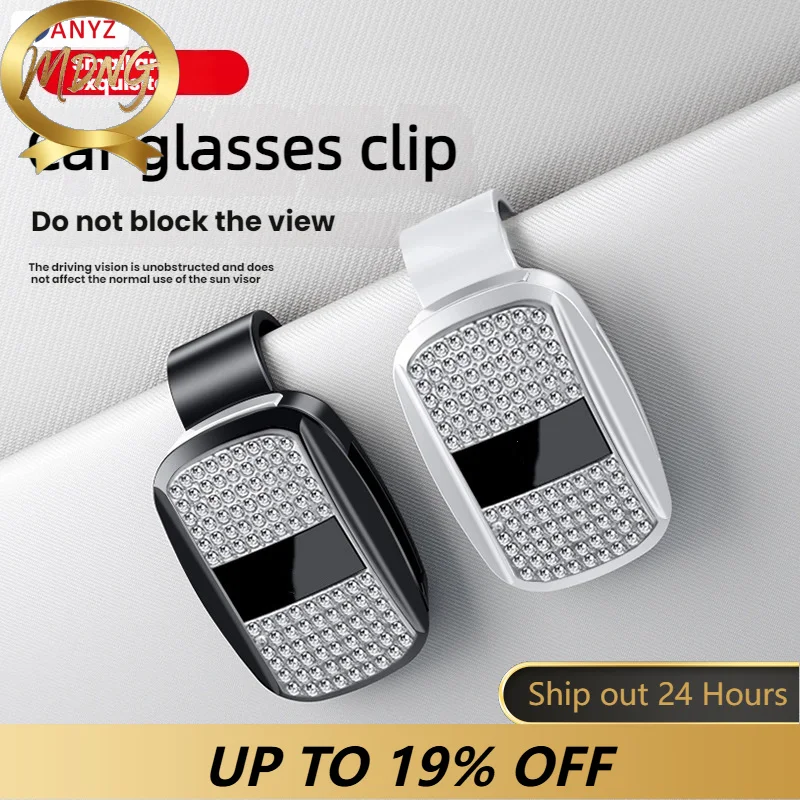 New! Glasses Clip Sunglasses Stable Multifunctiona Frame Diamond Insert for BYD Tang EV600 Han EV Yuan PLUS ATTO 3