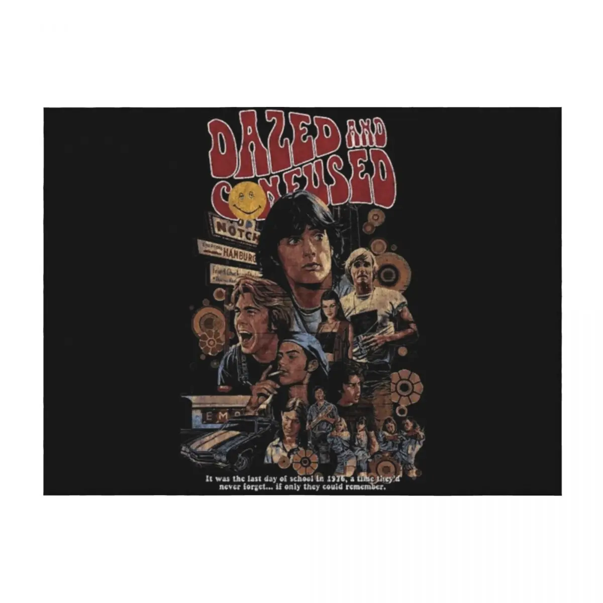 

Dazed And movie Confused, Stoned movie, cult classic Throw Blanket decorative Sofas Sofa Quilt Retros Blankets