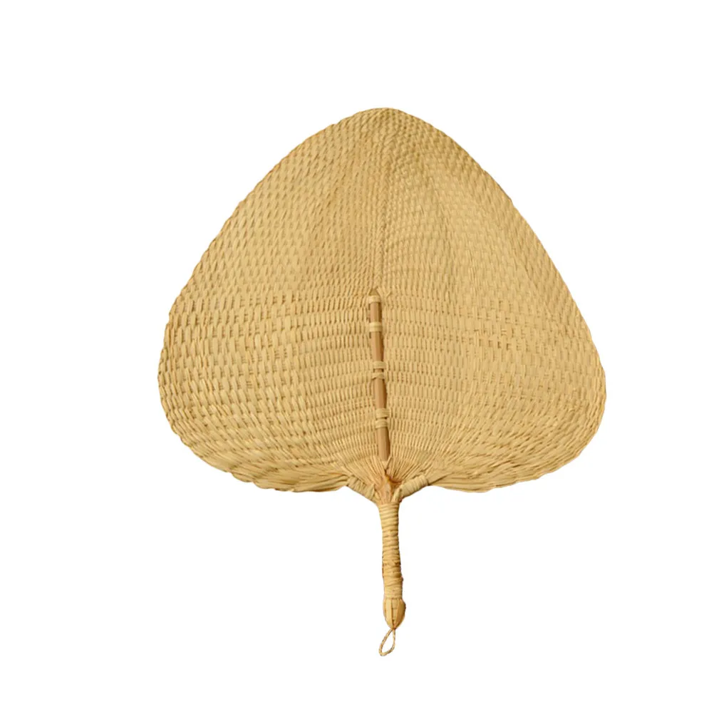 

Natural Palm-Leaf Hand Fans Hand Woven Cooling Fan for Summer Outdoor Indoor Use Lightweight Portable Fan for Adults
