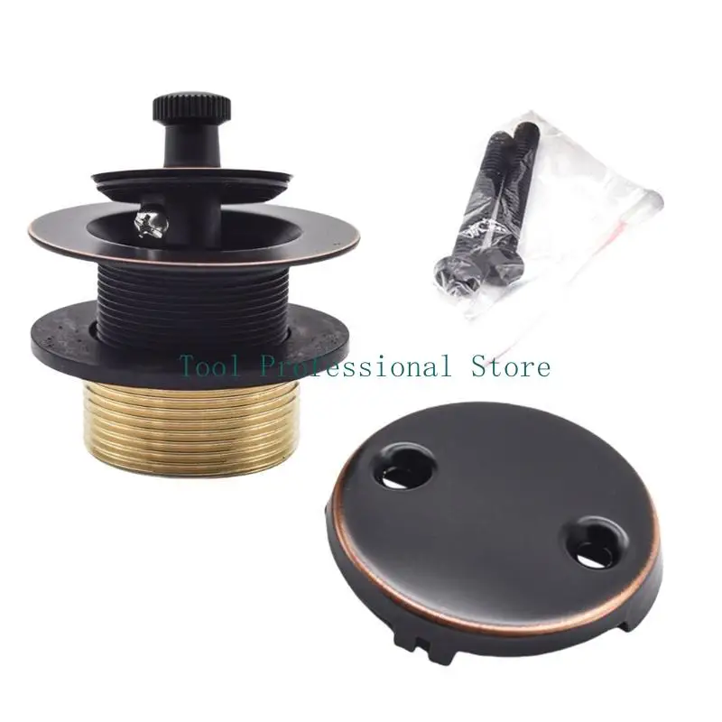 

57QF Комплекты для слива ванны в сборе Комплекты для подъема и поворота слива для ванны с лицевой панелью для перелива с двумя