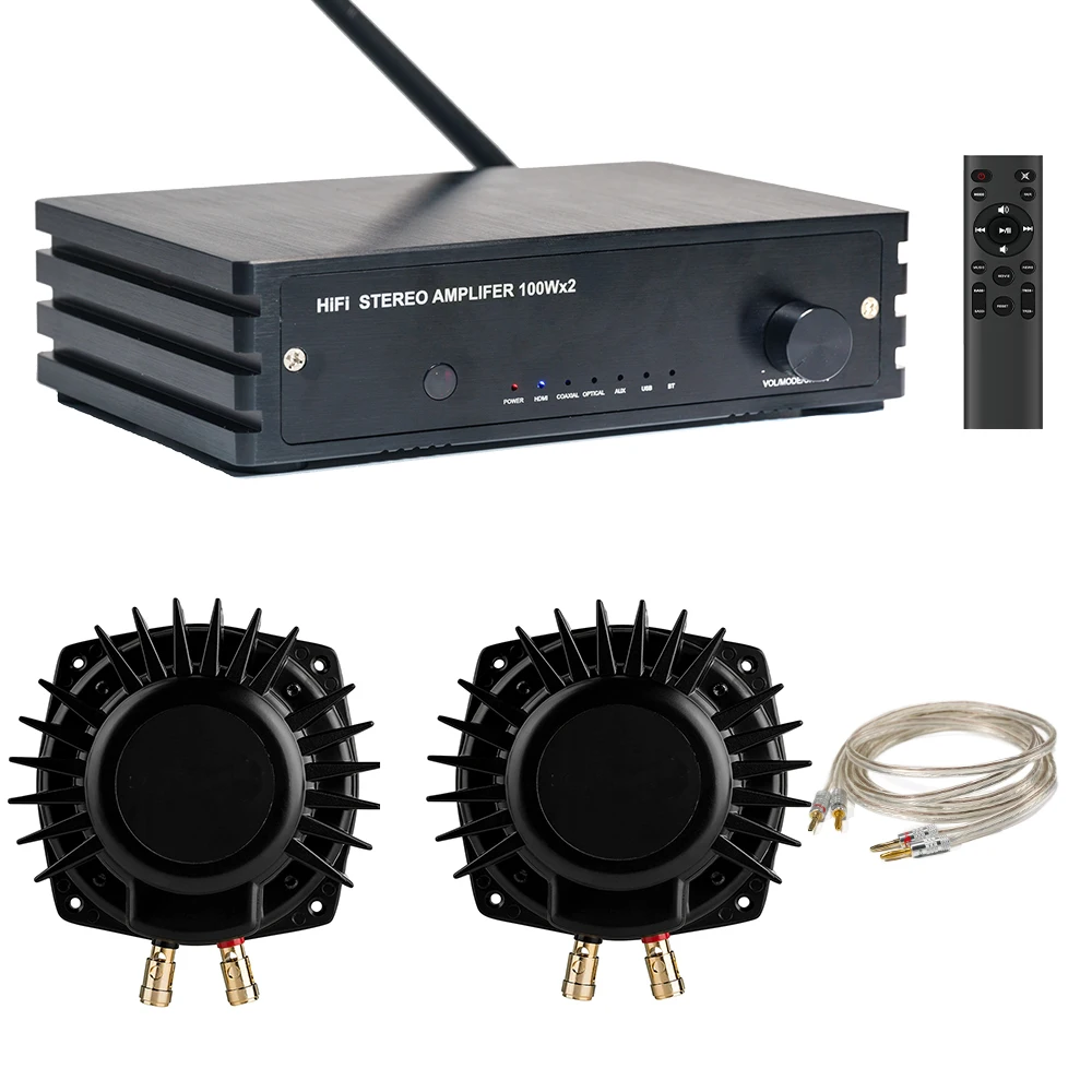 Bass Shaker with Ampllifier for Home Theater Gaming Chair VR Gaming Simulator High Bass Shaker Kit