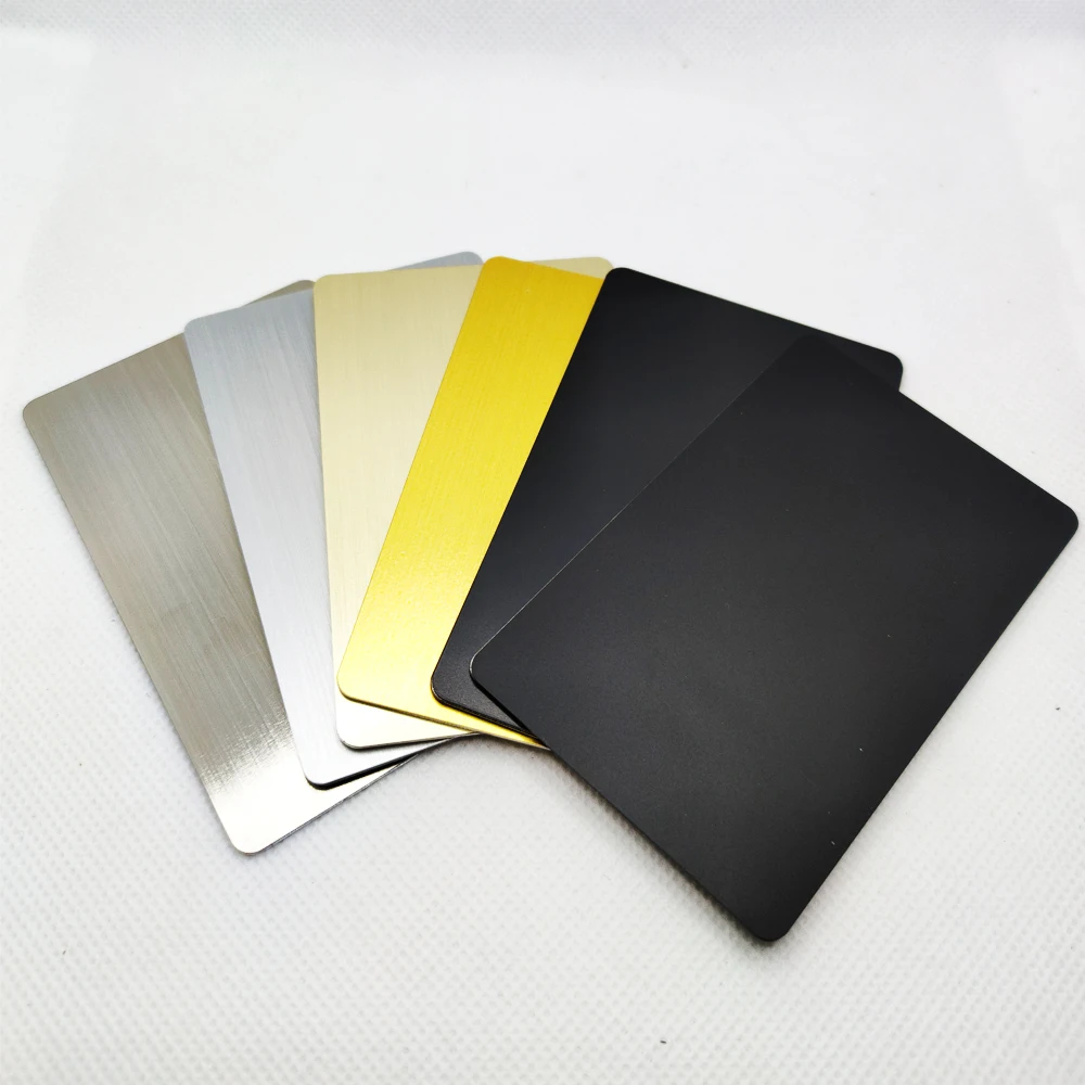 15 Pieces 13.56MHZ 215 Chip Blank Metal and PVC Hybrid NFC Social Identification/Access Control/Business Card