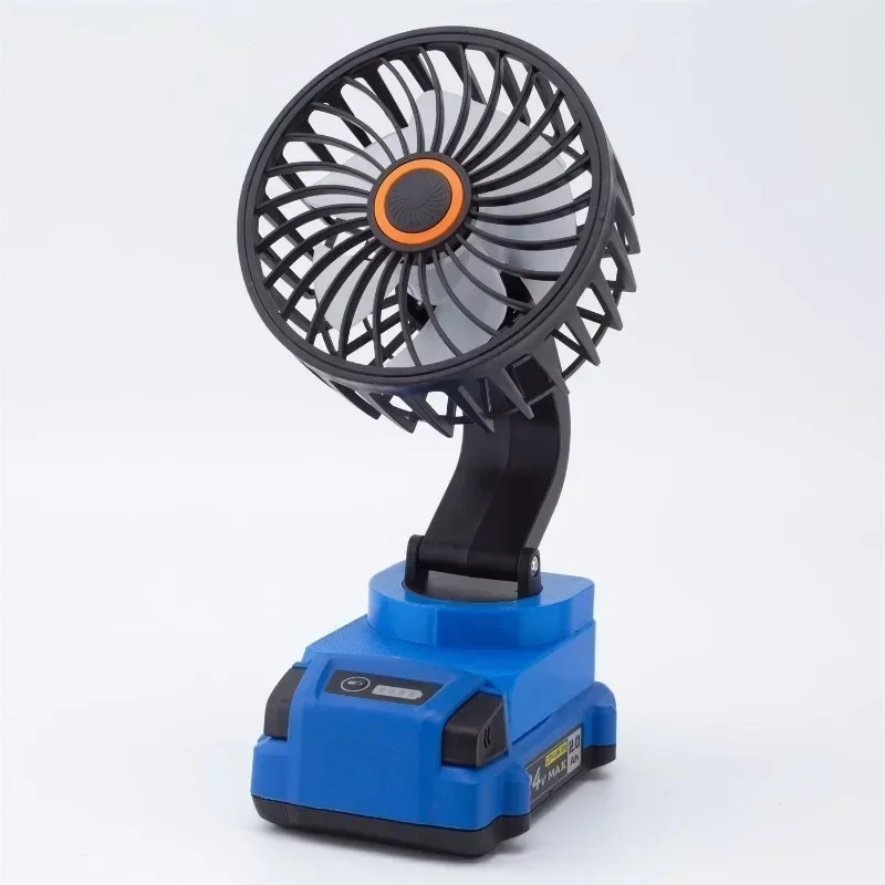 

For Kobalt 24V Li-Ion Battery Portable Cordless Portable Mini 180° Rotation Adjustable Fan For Construction Sites Travel Fan