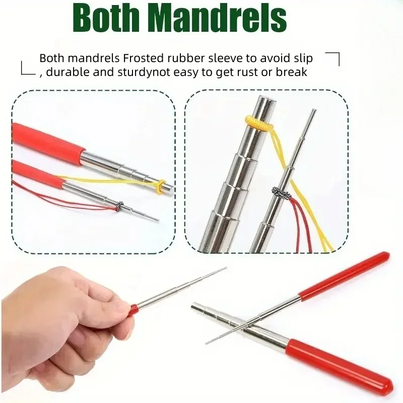 

2-Piece Solid Metal Wire Wrapping Kit - Coiling Rods for DIY Jewelry, Beading & Crafting Tools with Durable Design