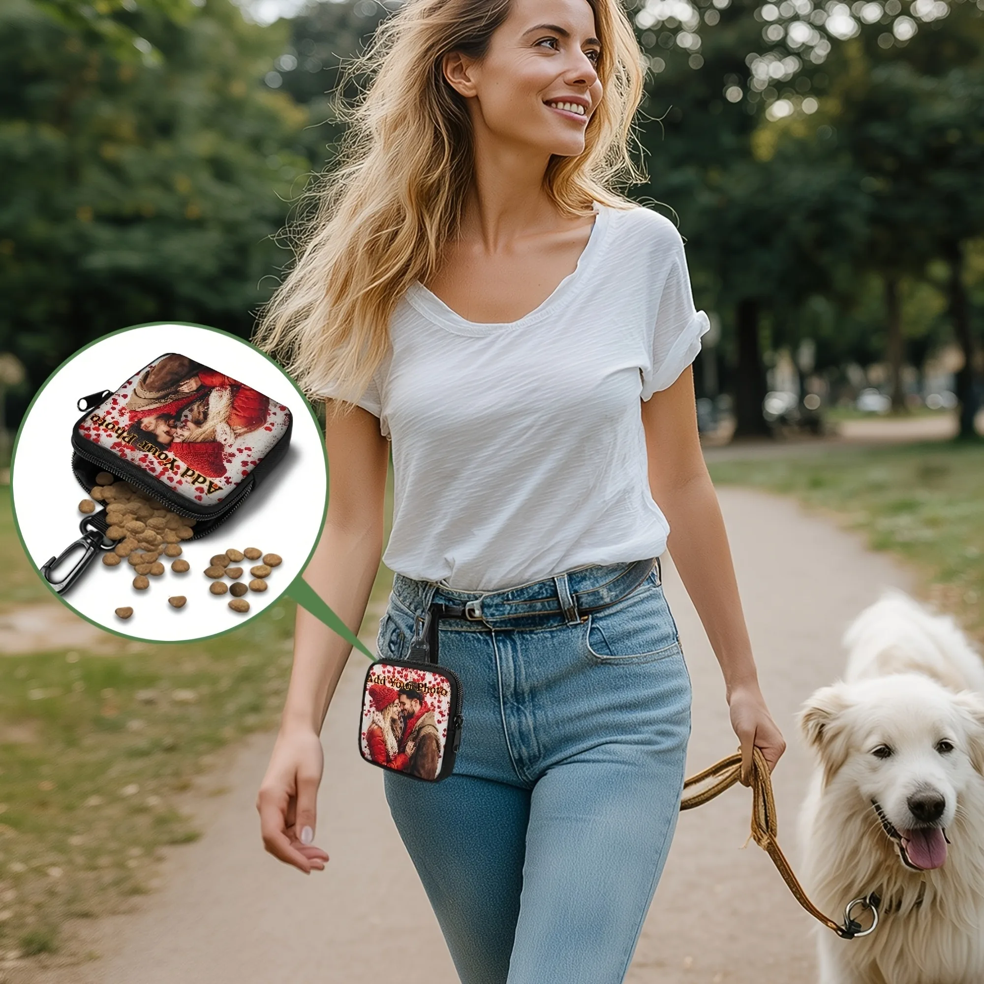 Portamonete con foto personalizzata Mini portamonete portamonete Design fotografico unico Accessori da viaggio Portafogli appesi Regali di Natale