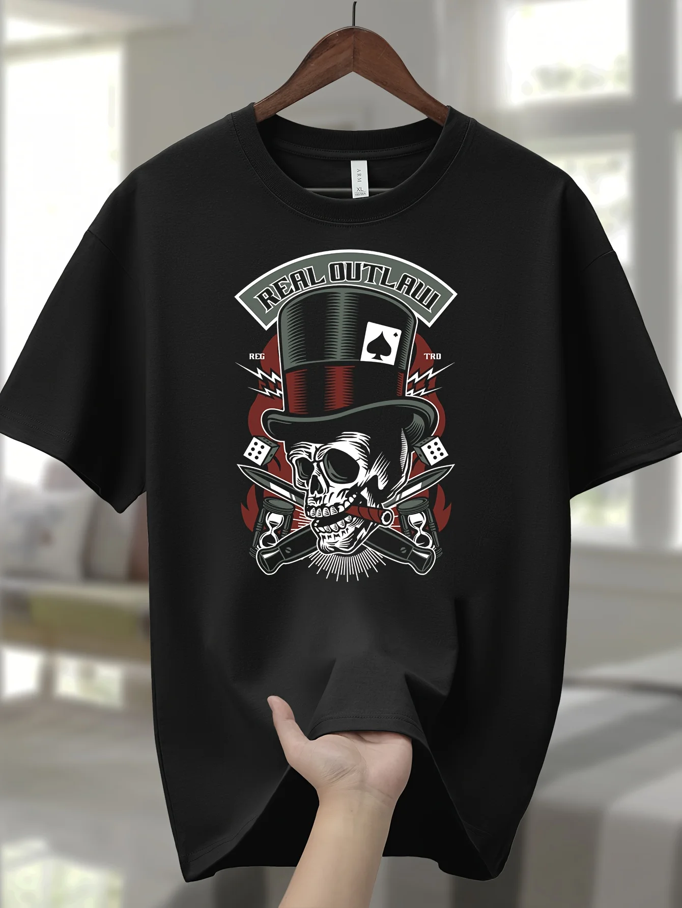 

Men'S 100% Cotton T-Shirt, CasualSports Style, Crew Neck, Short Sleeve, Regular Fit, Brea