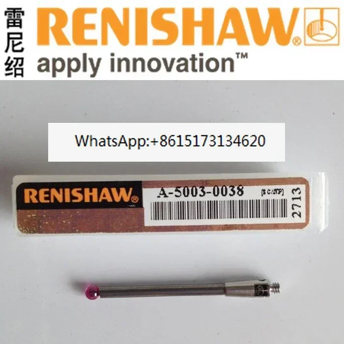 Renishaw UK three coordinate measuring needle A-5003-0038 probe Ruby probe