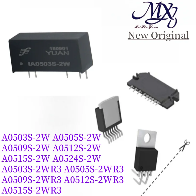 MXY 2Pcs A0503S-2W A0505S-2W A0509S-2W A0512S-2W A0515S-2W A0524S-2W A0503S-2WR3 A0505S-2WR3 A0509S-2WR3 A0512S-2WR3 A0515S 2WR3