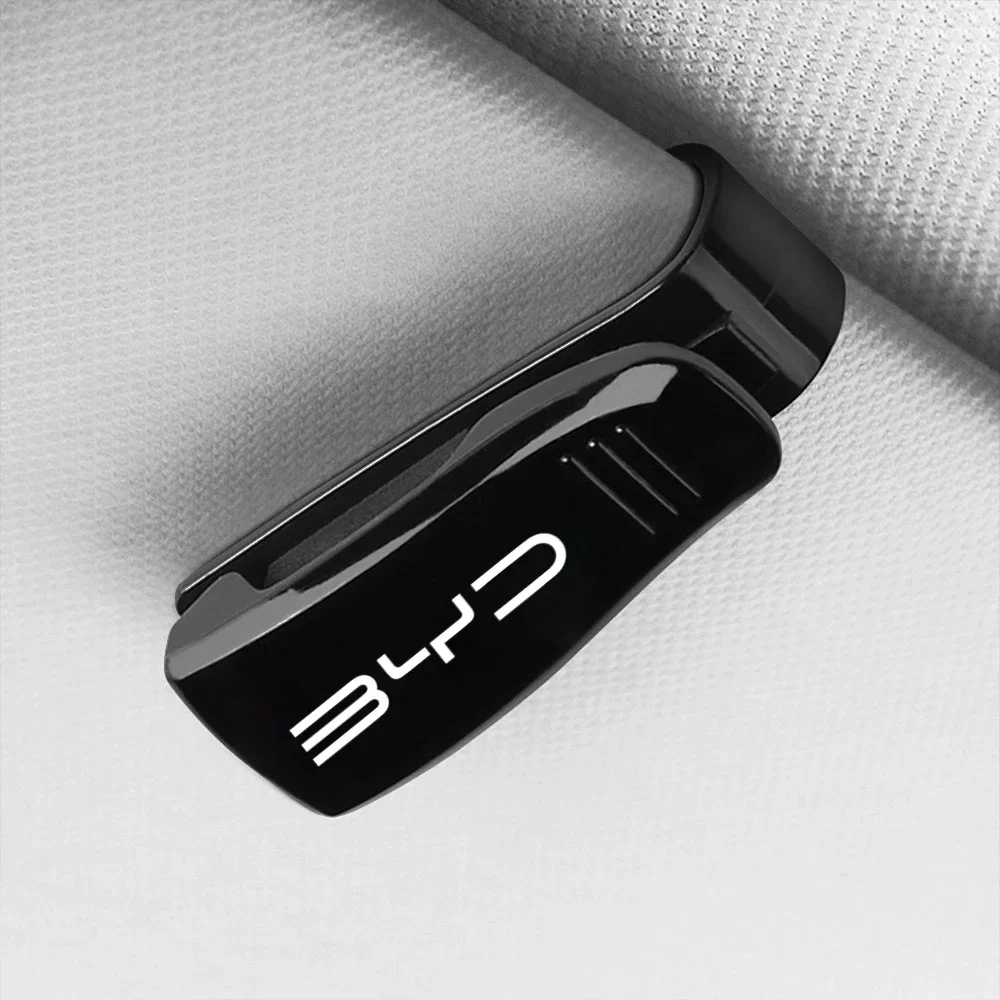 

1Pc Car Sun Visor Sunglasses Holder Clip for BYD Atto 3 Seal Dolphin Sealion 6 Yuan Plus Seal U Frigate 07 Eyeglasses Organizer