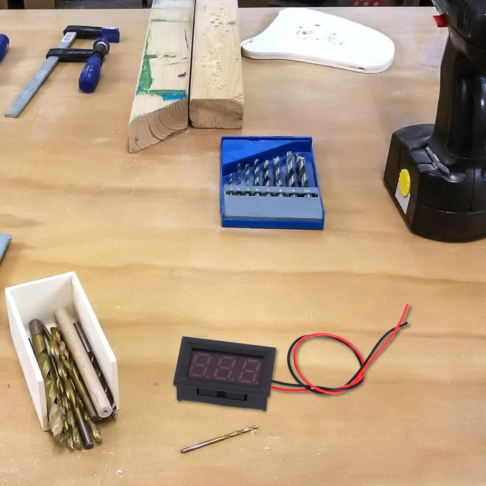 2 шт. мини-светодиодный вольтметр 3-значный красный дисплей высокоточное устройство измерения напряжения для промышленных автомобильных панелей