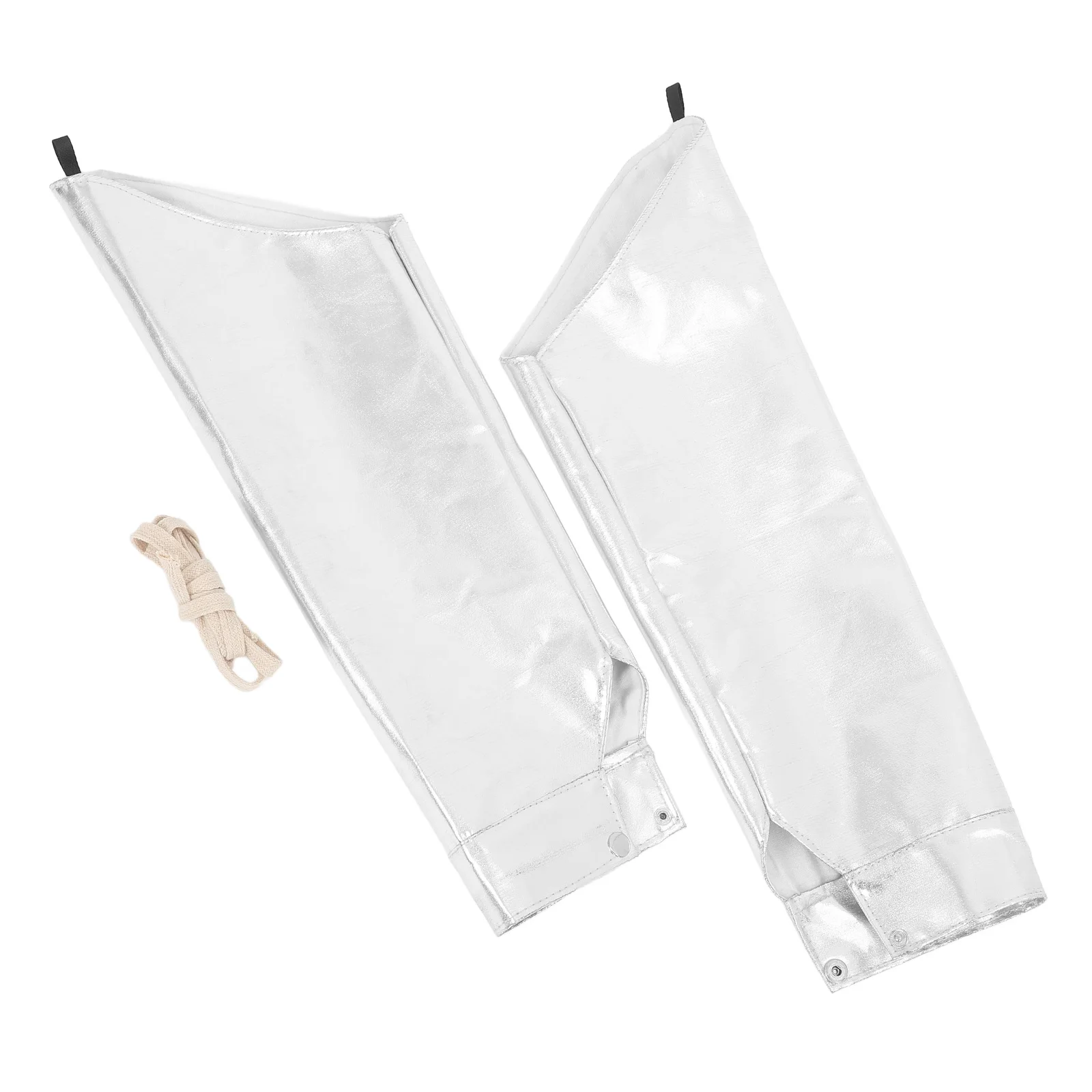 

2Pcs Aluminum Foil Heat Resistant Arm Sleeves Silver Protector Work Cut Flame UV Welders Laboratory Arm Guards
