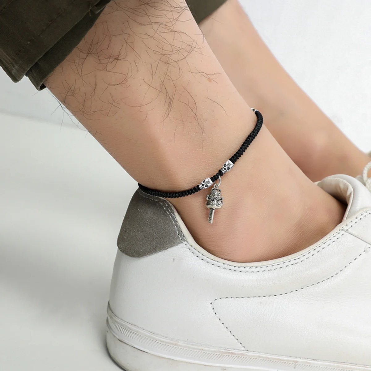 

20Pcs Skull Head Beads Loose Alloy Spacers for DIY Jewelry Making Dangle Earrings Anklet Sweater Chain Decorative Charms