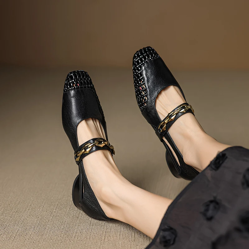 

Женские летние сандалии из натуральной кожи белого цвета на низком каблуке, элегантные, роскошные, дизайнерские, на толстом квадратном каблуке, высококачественная обувь для женщин