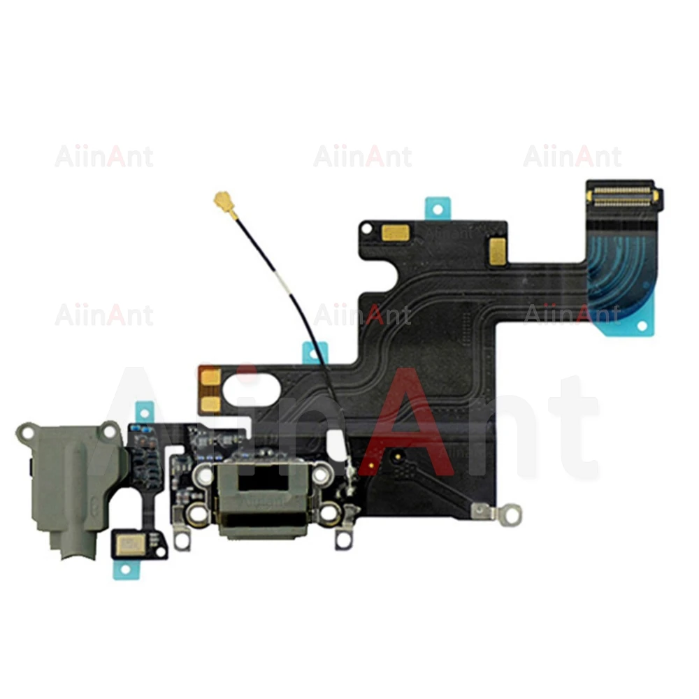 AiinAnt Dock USB Mic Board Charger Connector Fast Charging Port Flex Cable For iPhone 5s 6 6s Plus SE 2 3 2020 2022 Phone Parts