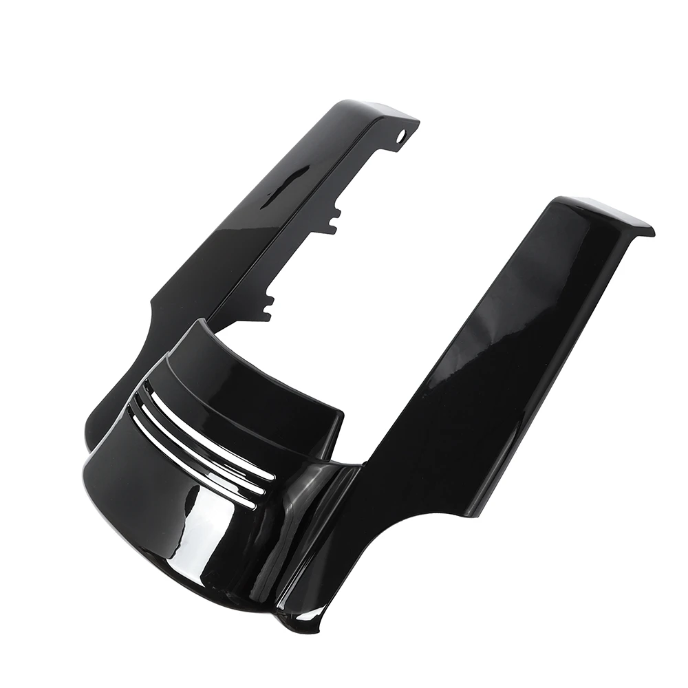 Nowy motocykl czarny rozciągnięty przedłużenie tylnego błotnika na lata 2009-2013 Harley Touring Street Road Glide Bike 2012 2011 2010 — zdjęcie 3