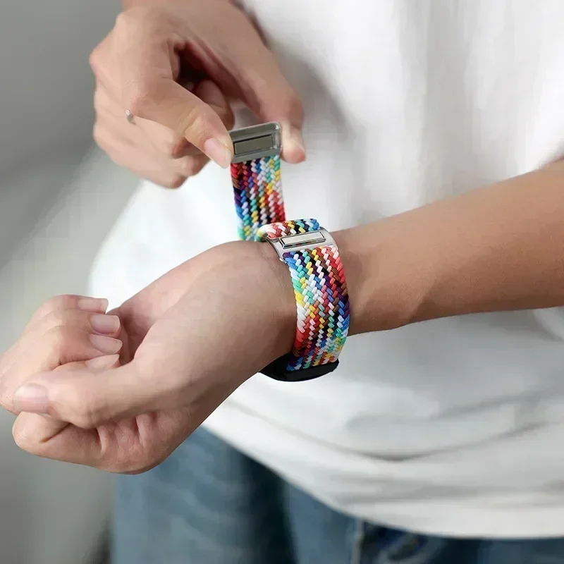 Correa Solo trenzada de 22mm para reloj CMF Pro, pulsera deportiva de nailon con hebilla magnética para pulsera CMF de Nothing Watch Pro 2