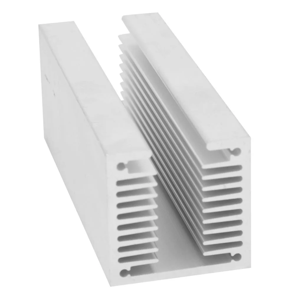 Dense Tooth TO-3P Heat Sink 100x40x 40mm Aluminum Aluminum Heatsink Fin Silver U Type Heat Cooling Fin Electronic Cooling