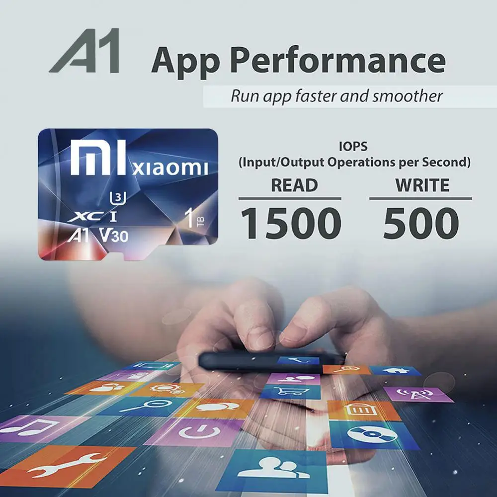 MIJIA-Carte mémoire Micro TF SD pour Xiaomi, carte Flash pour appareil photo et téléphone, 128 Go, 256 Go, 512 Go, Mini classe 10