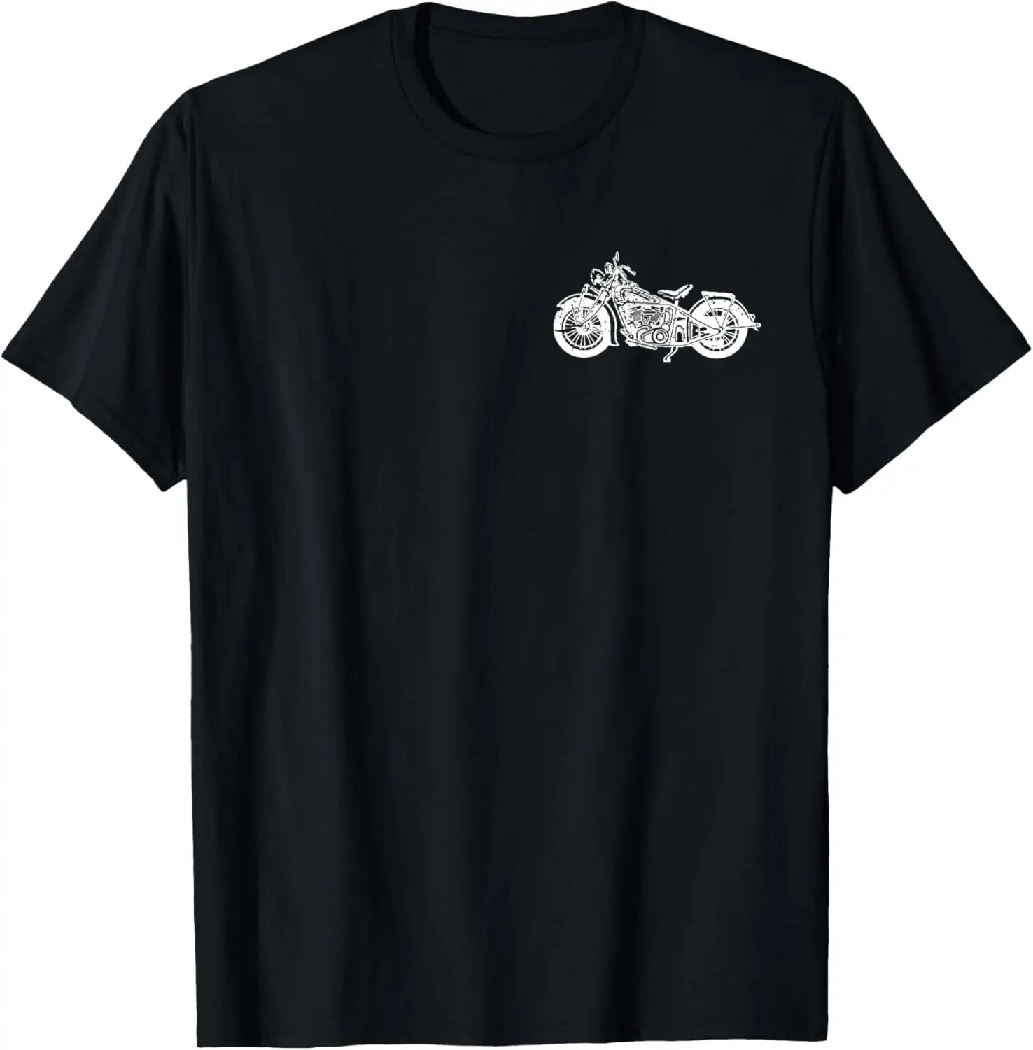 

Retro American Vintage Style Motorcycle Distressed Design T-Shirt Motorcycle