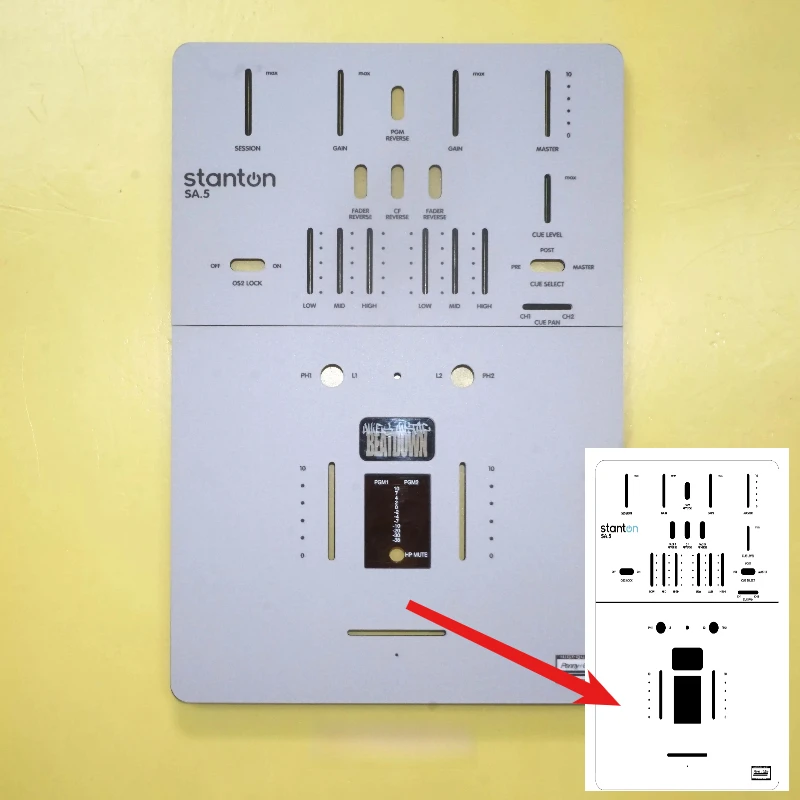 

Stanton SA.5 Панель счетчика смешивания Пленка Stanton Красочные наклейки могут быть настроены по индивидуальному заказу